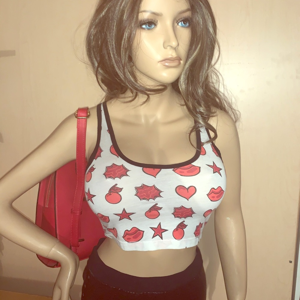 Fox racing crop top NWOT